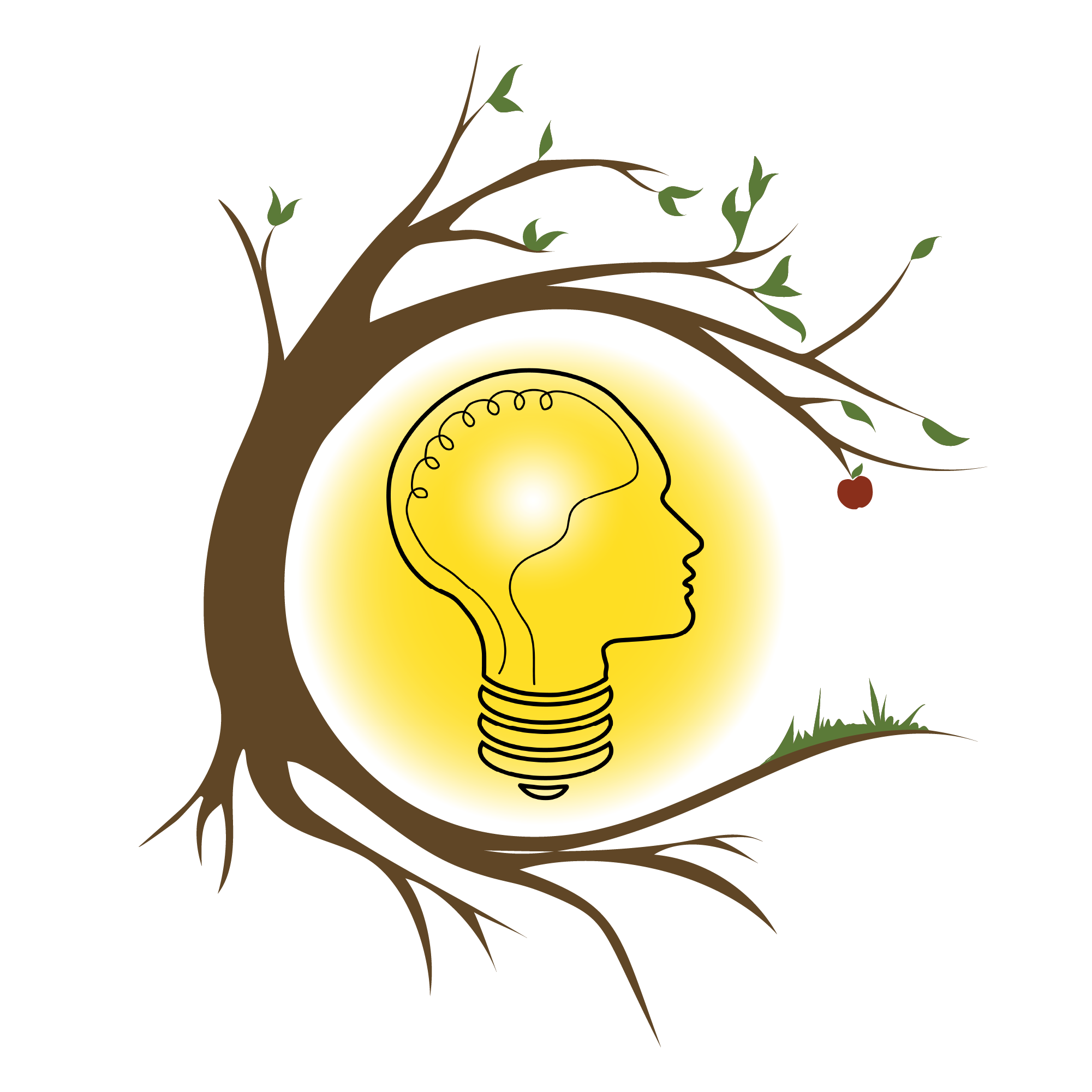 Eureka Process logo lightbulb head profile
